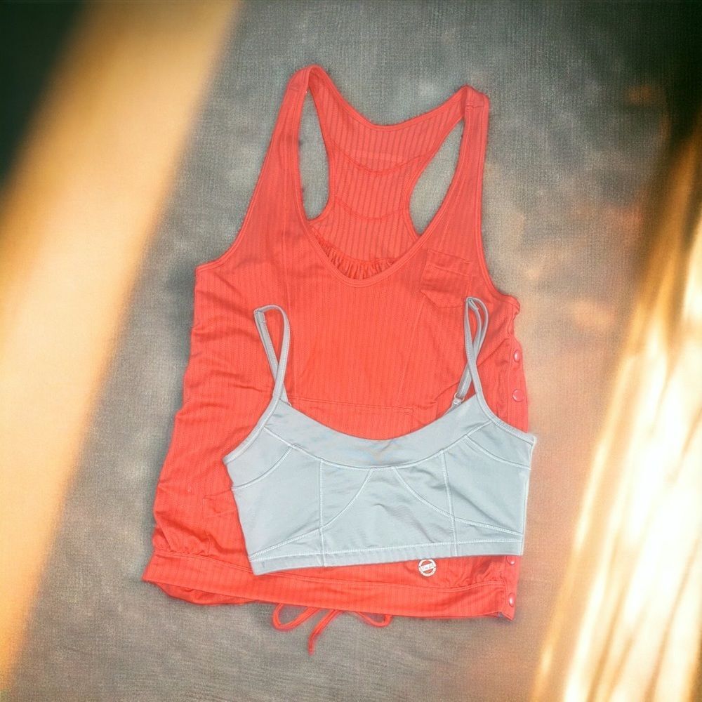 Stella McCartney for Adidas 2 Piece Tank  and Bra Calypso Stone Sz M